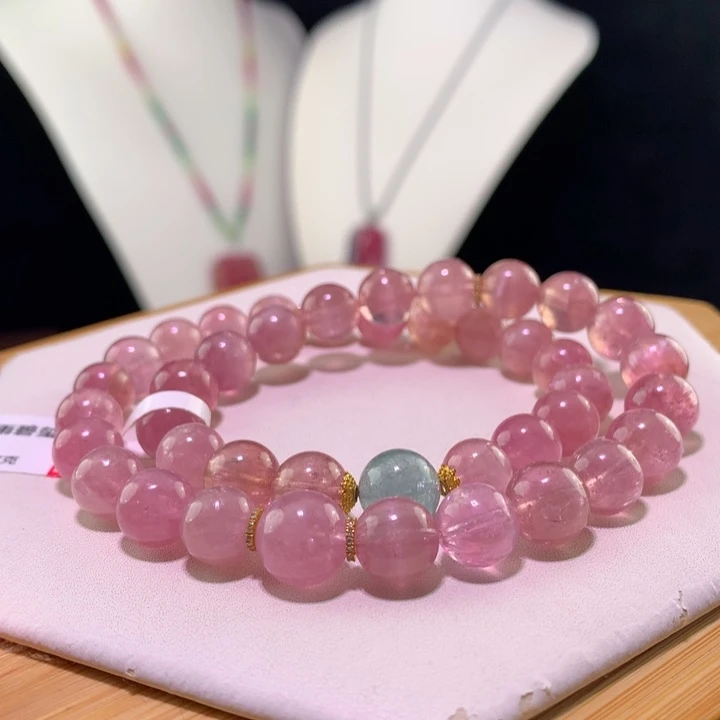 双色碧玺手链未镶嵌