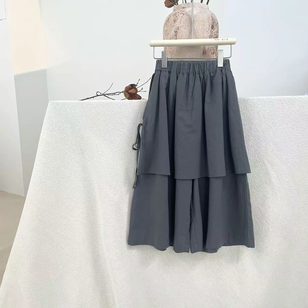 现货【棉麻屁帘】夏季亲子百搭裤子      UK25057