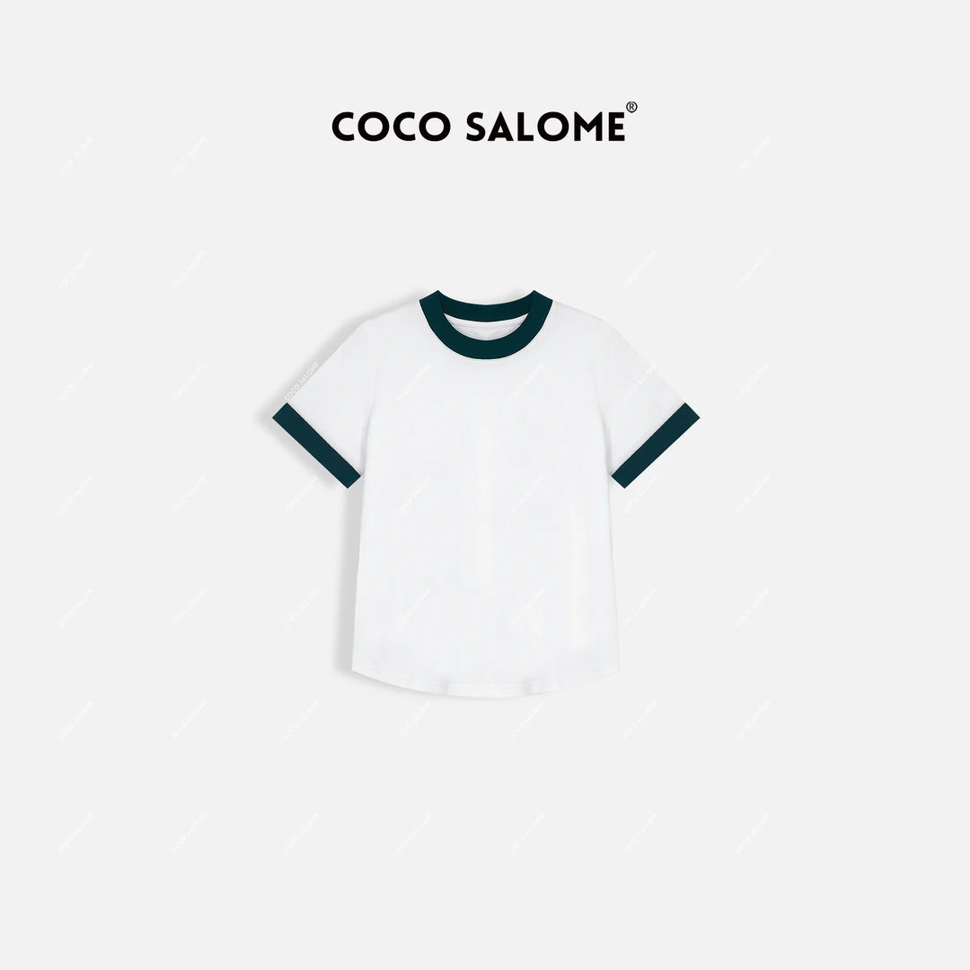 COCO SALOME⑥【彩肆】2024早春新款260g圆领短袖589Y