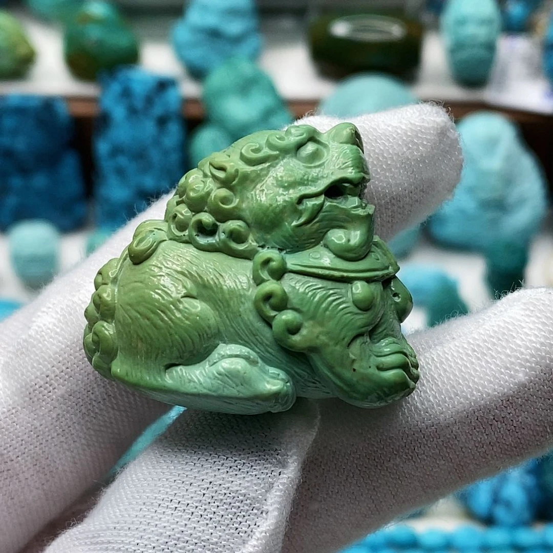 绿松石未镶嵌天然原矿 地大质检 抖音基地顺丰发货