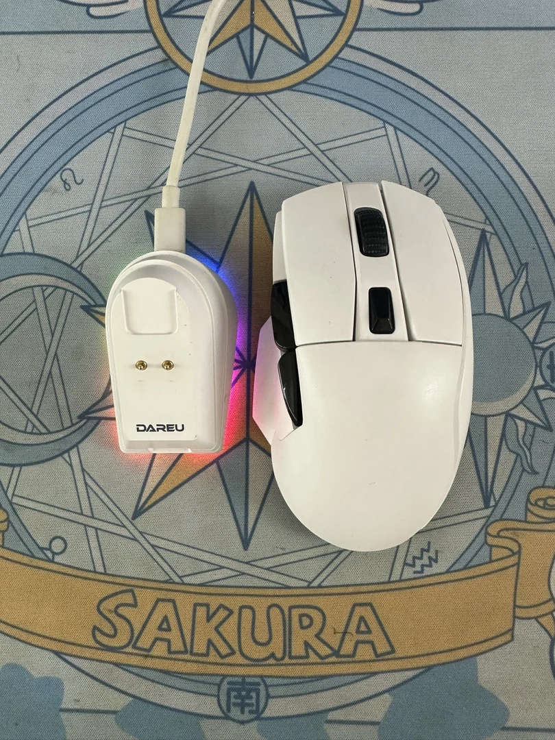 9新 达尔优 A955人体工学无线电竞游戏鼠标三角洲CS2瓦罗兰特CF