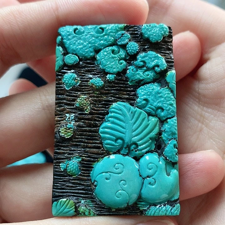 未镶嵌绿松石珠宝奇石Y*果