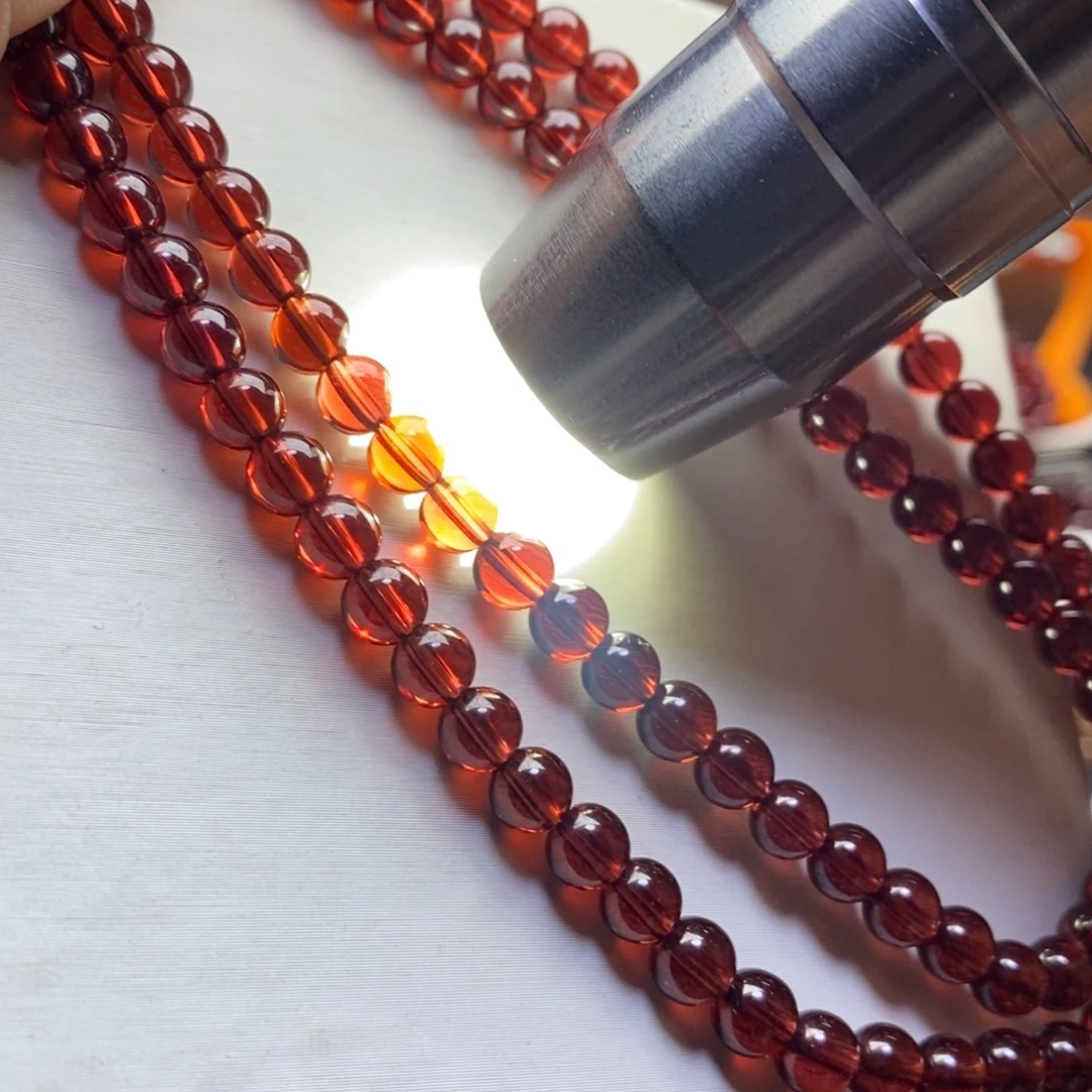 未镶嵌手链石榴石5.6mm收藏级香槟金色