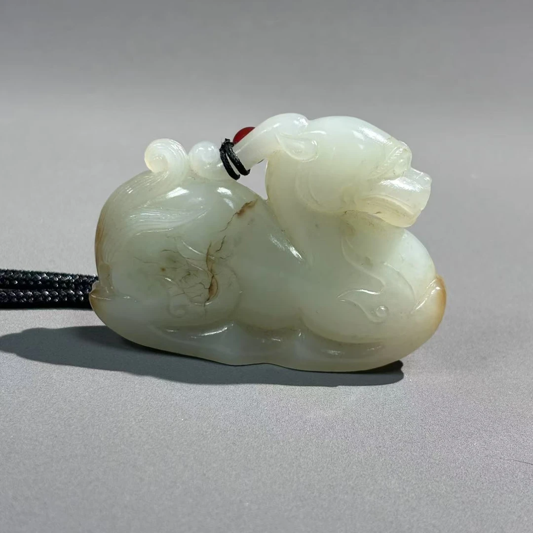 清代和田玉貔貅