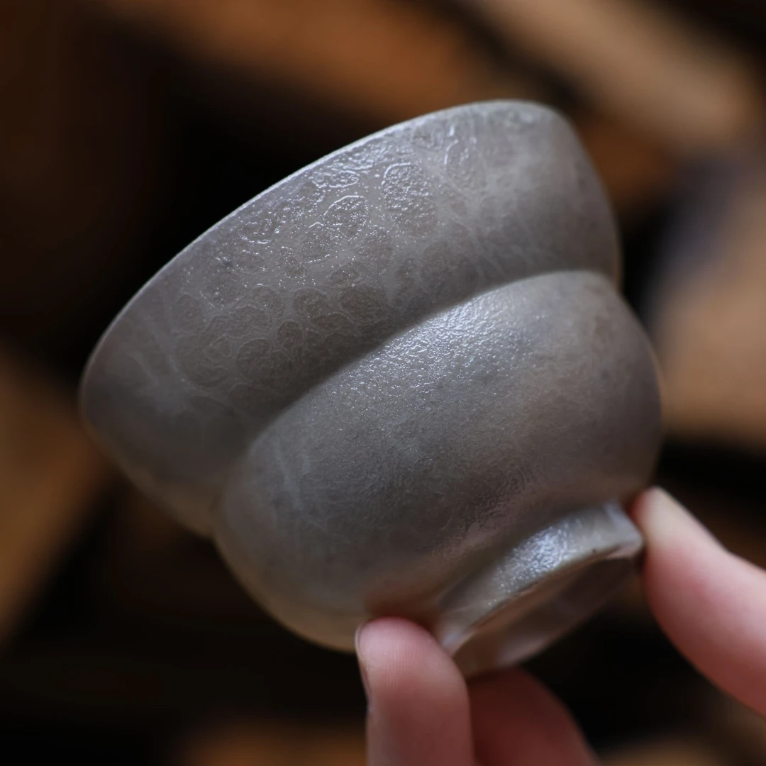 （静萱茶事）厚镇堂柴烧玉白福禄杯11月30日