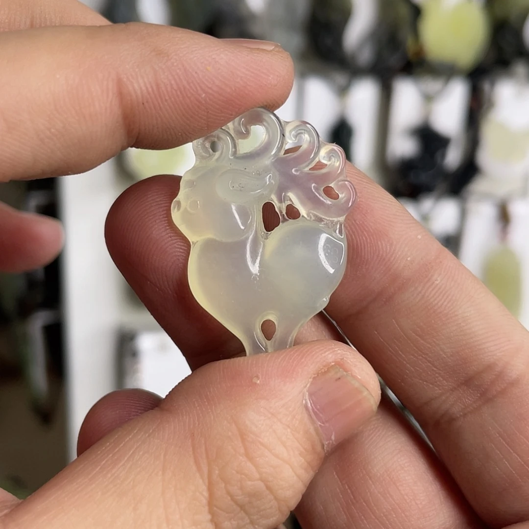 【闪购商品】岫玉颈饰未镶嵌路路通 送绳子