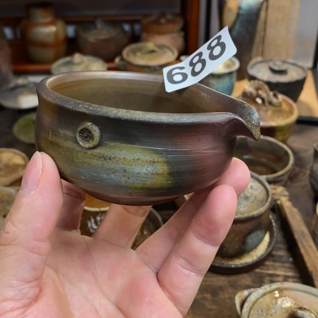 备前烧柴烧茶具公道杯