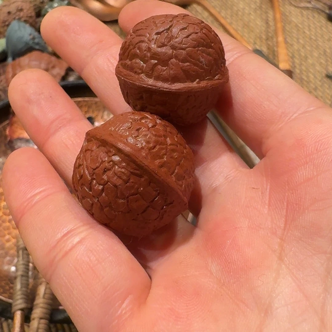 甜**咪茶宠核桃一对茶宠