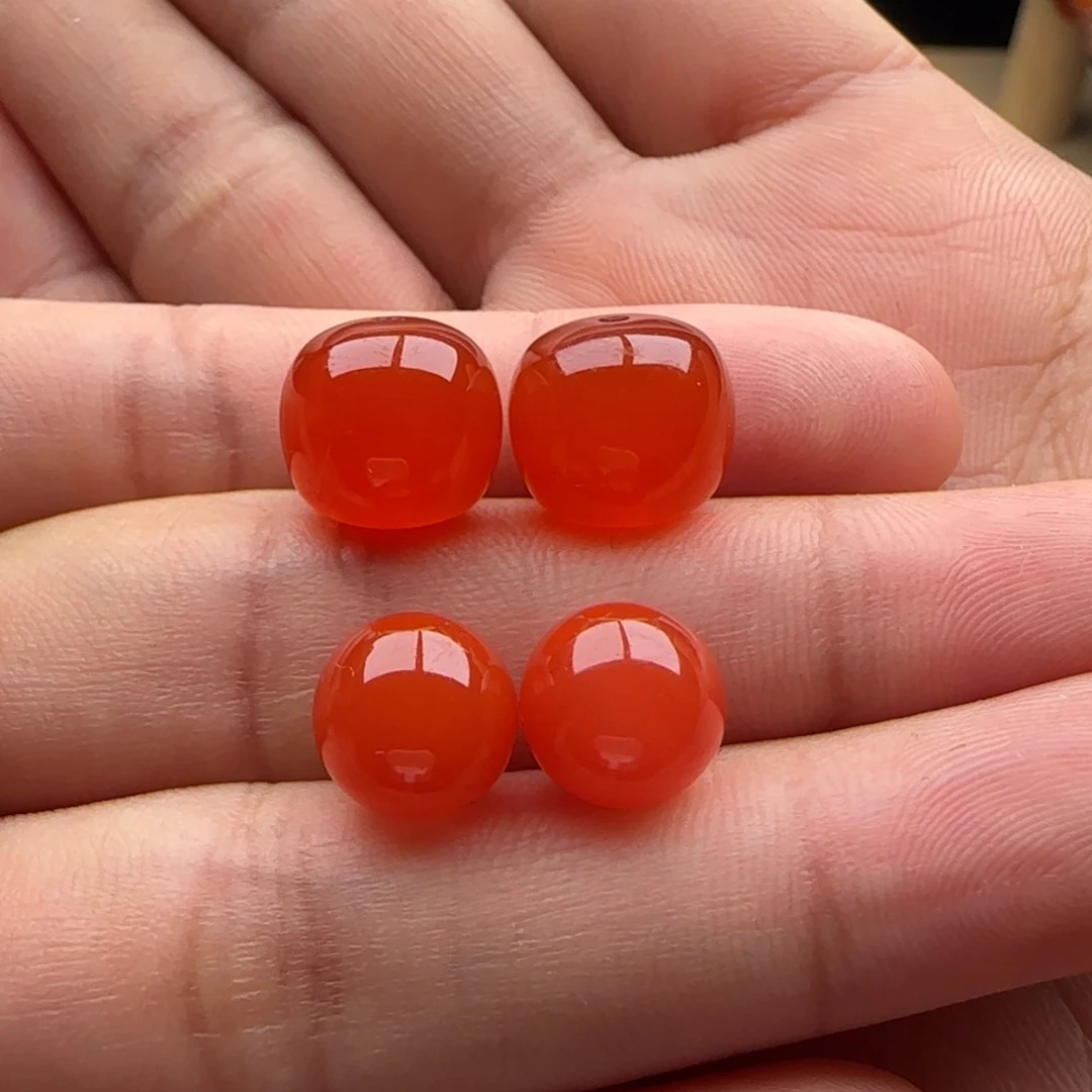 南红玛瑙老型11.2x10.1圆珠9.1未镶嵌老*哥