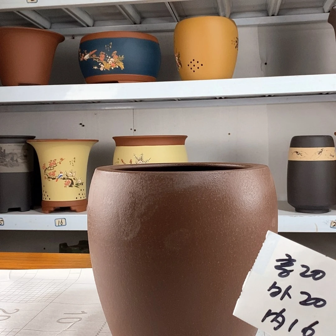 紫砂花盆紫砂兰花盆55