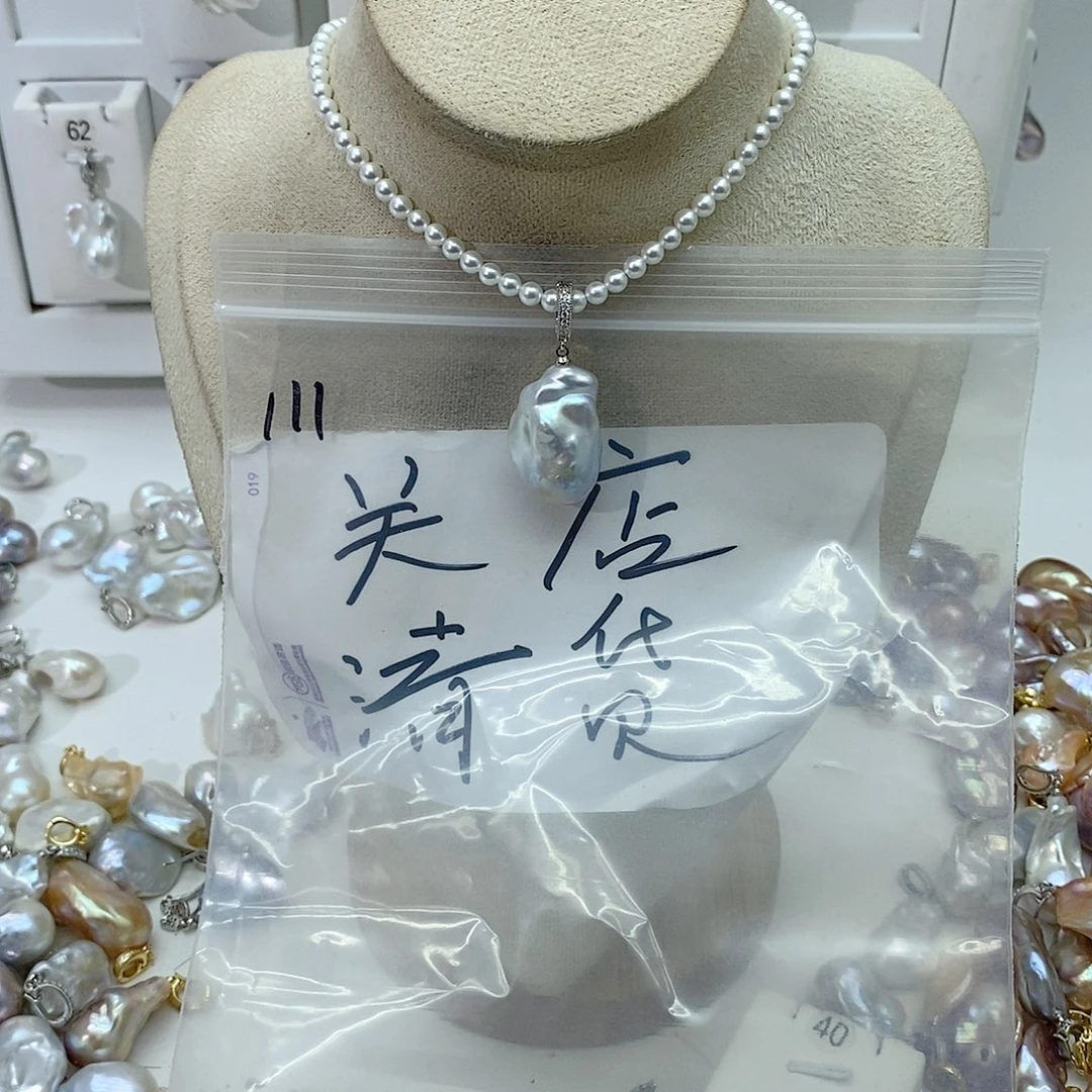 淡水珍珠颈饰合金