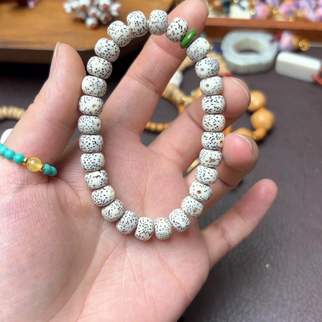 星月菩提吊坠成品的星月菩提手链素圈