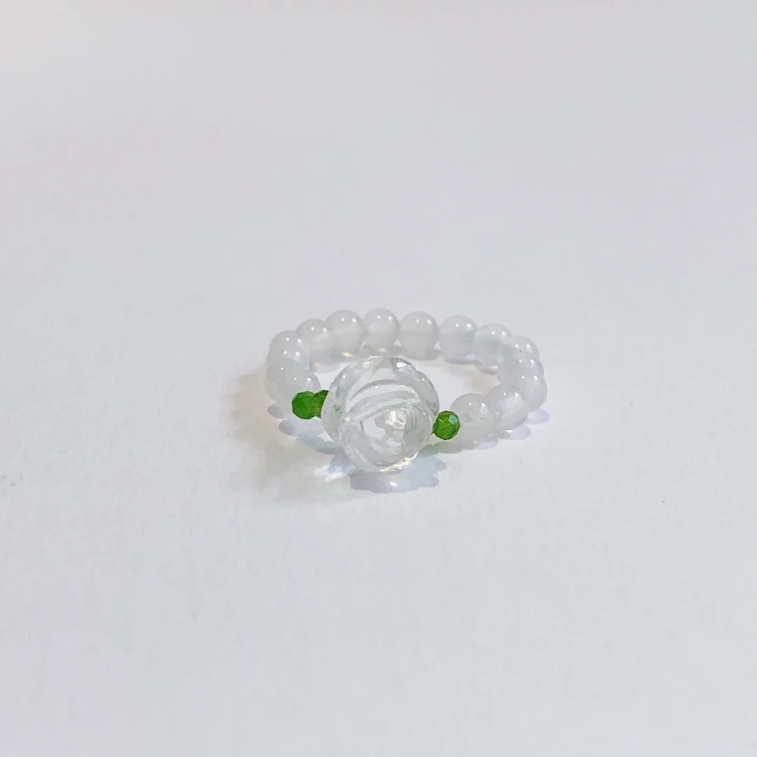 非金属仿珍珠戒指 【明媚-白月花语】戒指 IDP12105058