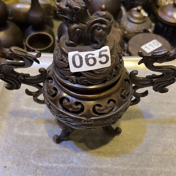飓***哥黄铜摆件，文房工艺品