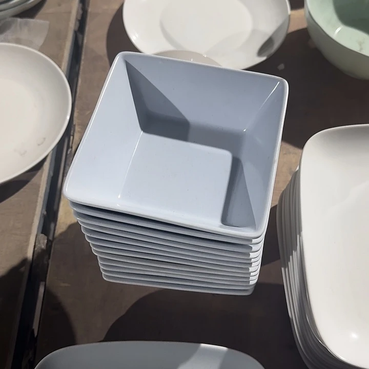 瓷5 英寸  方蓝碗 4 个