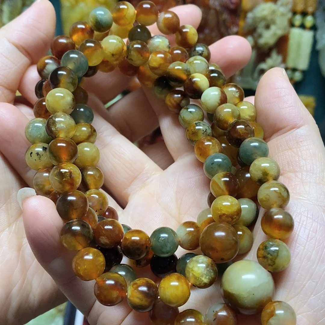 蛇纹石玉未镶嵌手链