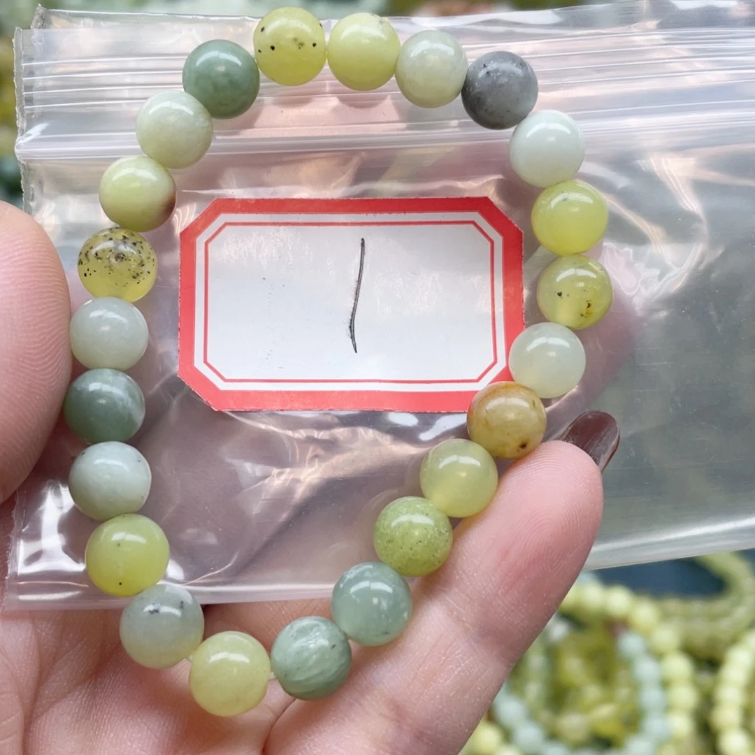 未镶嵌蛇纹石玉手串