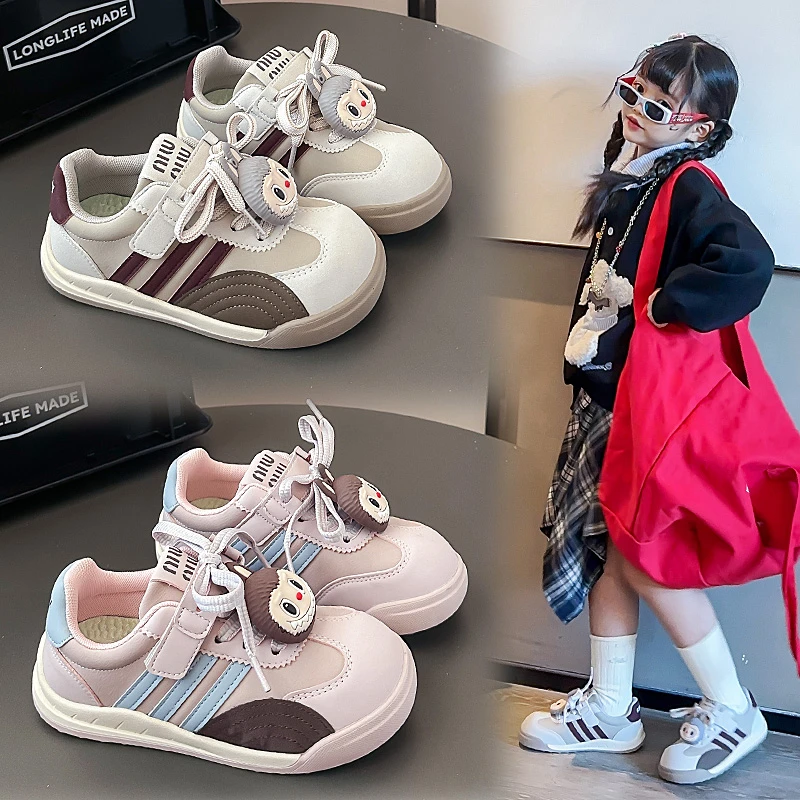 拉布布女童亲子鞋春秋新款儿童运动鞋软底透气轻便男童防滑德训鞋