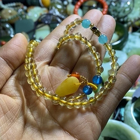 发晶手串未镶嵌一条