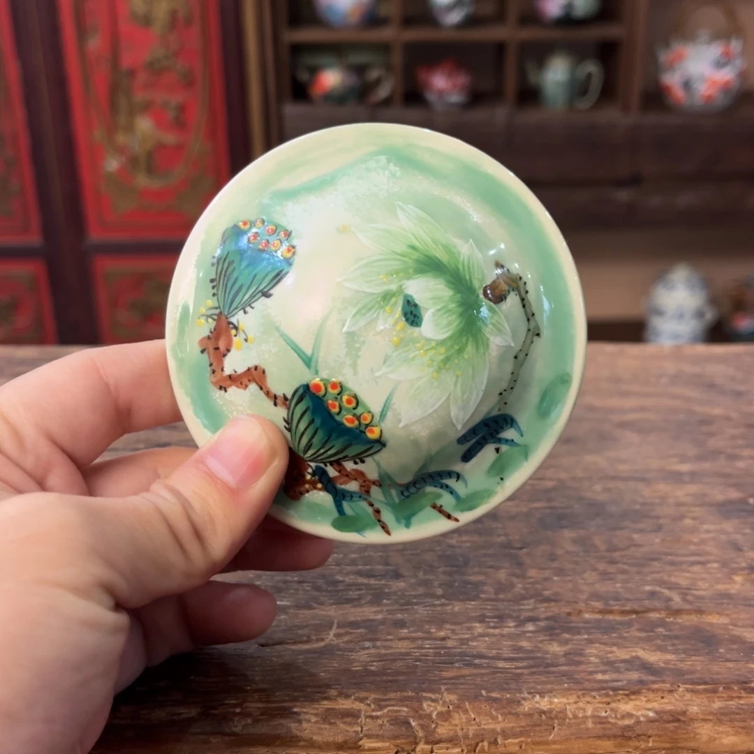 景德镇柴烧手工手绘陶瓷