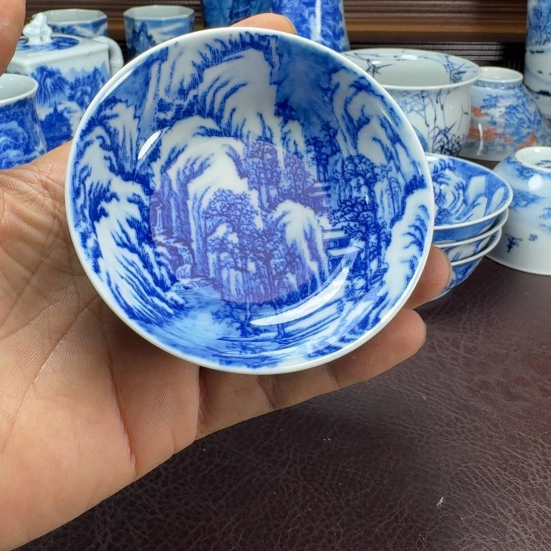 ****睿瓷片当代景德镇陶瓷手绘茶具