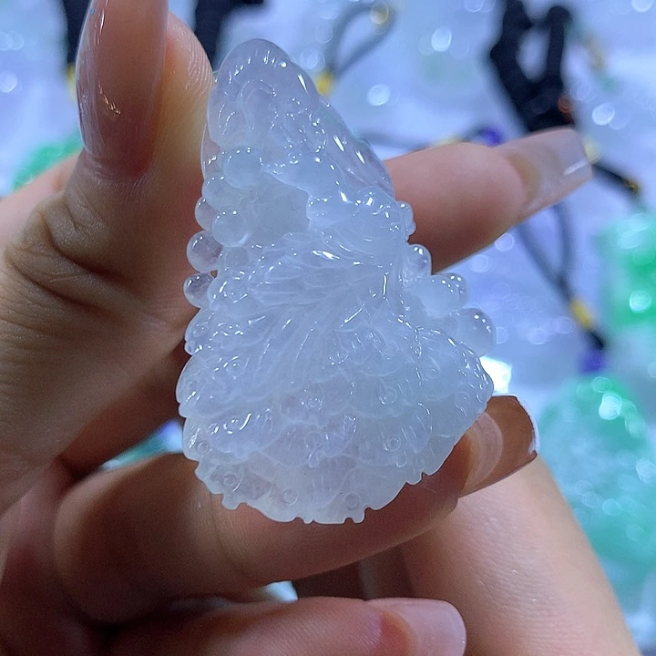 翡翠未镶嵌颈饰天然翡翠A货吊坠