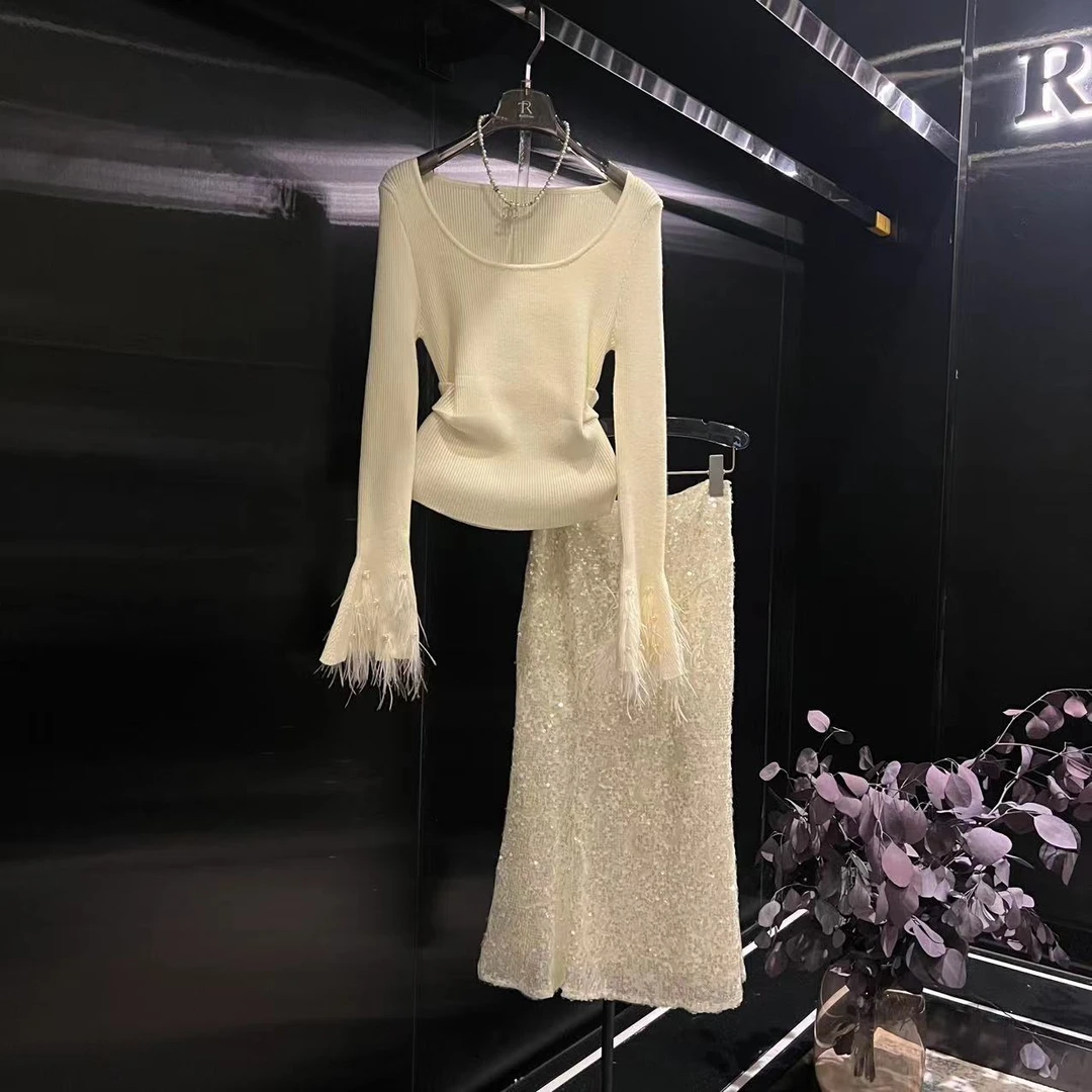 roiltrou2025冬季纯色轻奢少女风减龄人鱼泪连衣裙ZA1524412377