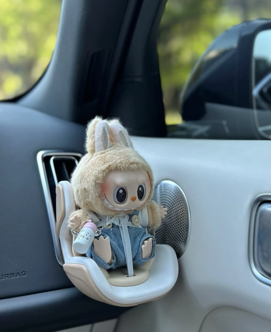 拉布布坐坐派对车载玩偶