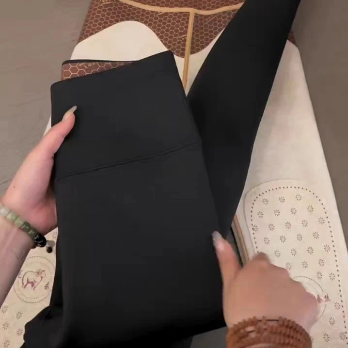 XZ•800克羊绒芭比裤 东北过冬加厚秋冬滑面高腰9989