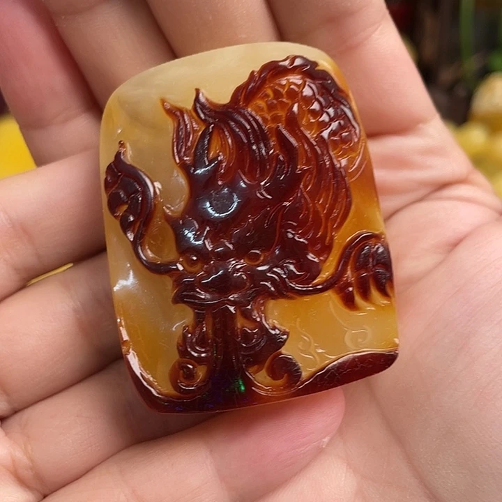 未镶嵌吊坠(不含链)琥珀