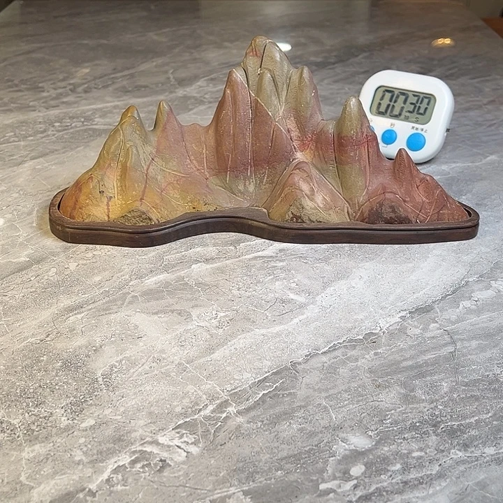 爱***左奇石茶宠鱼缸文房摆件