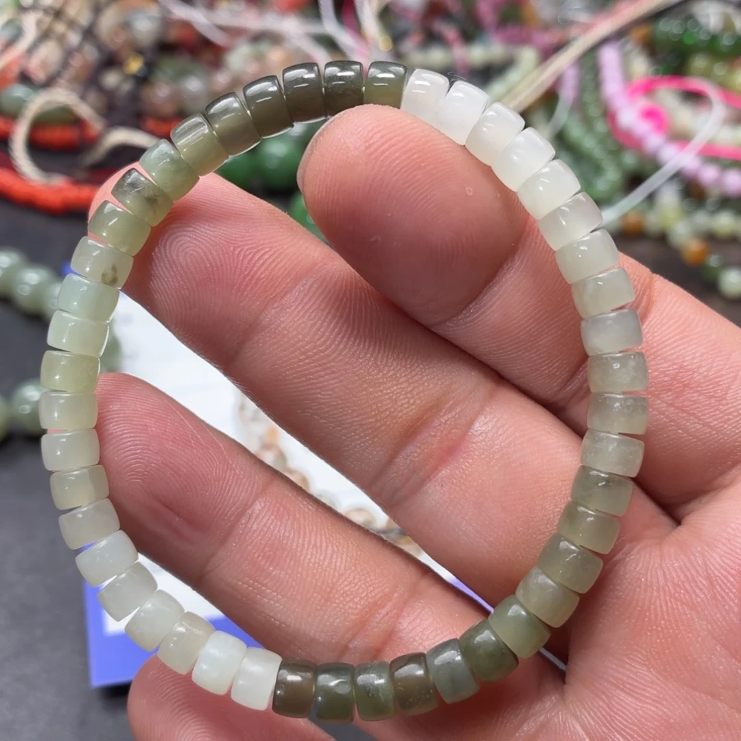 和田玉未镶嵌手链