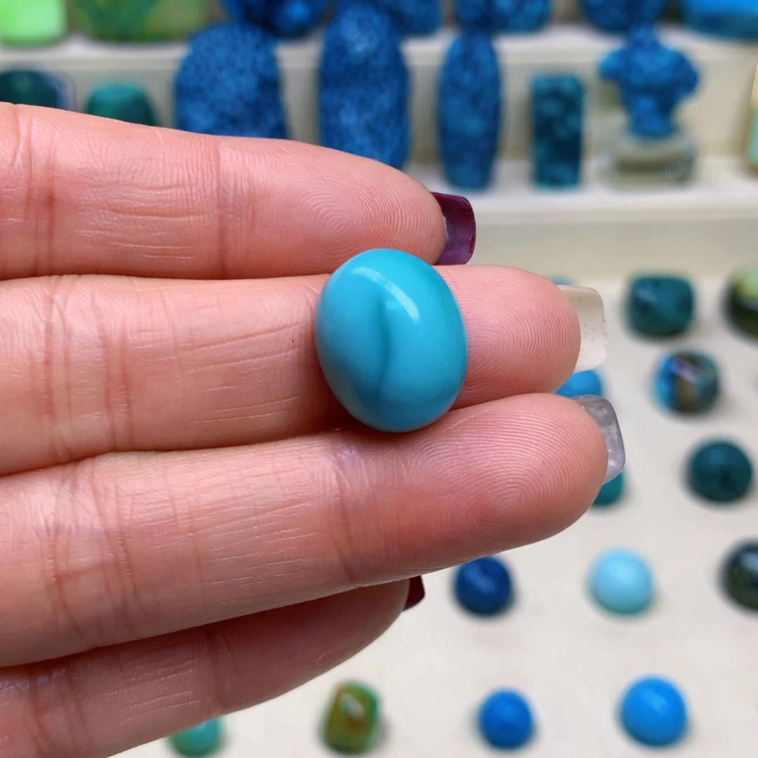 绿松石未镶嵌三彩随行