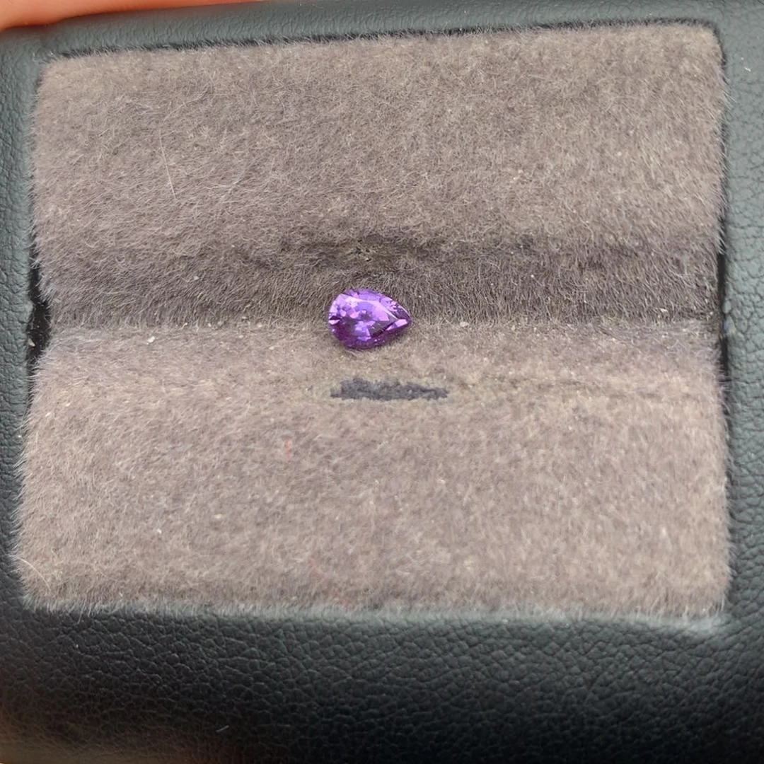 裸石蓝宝石0.495ct天然紫色蓝宝石