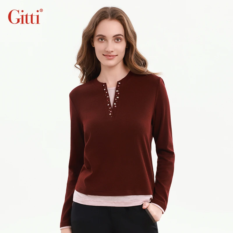 女式针织衫套头毛衣女2025冬季新款打底衫长袖 G255521