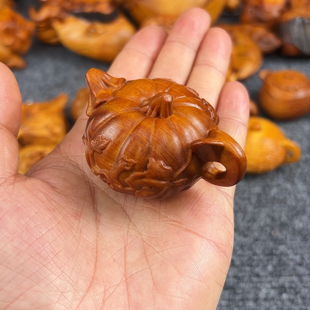 柏木太行崖柏溏心手把件壶