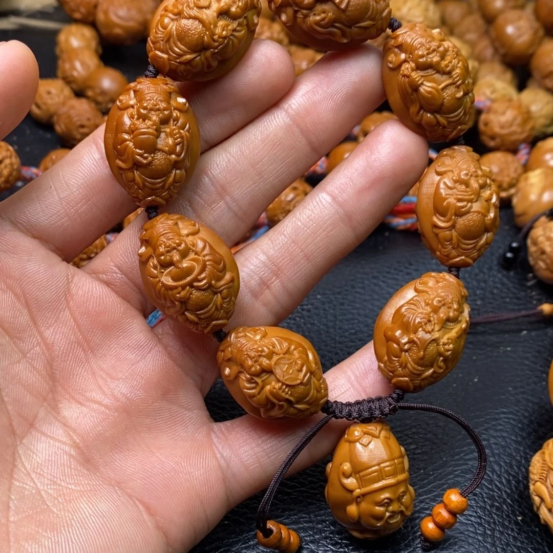 橄榄核吊坠财迷双面