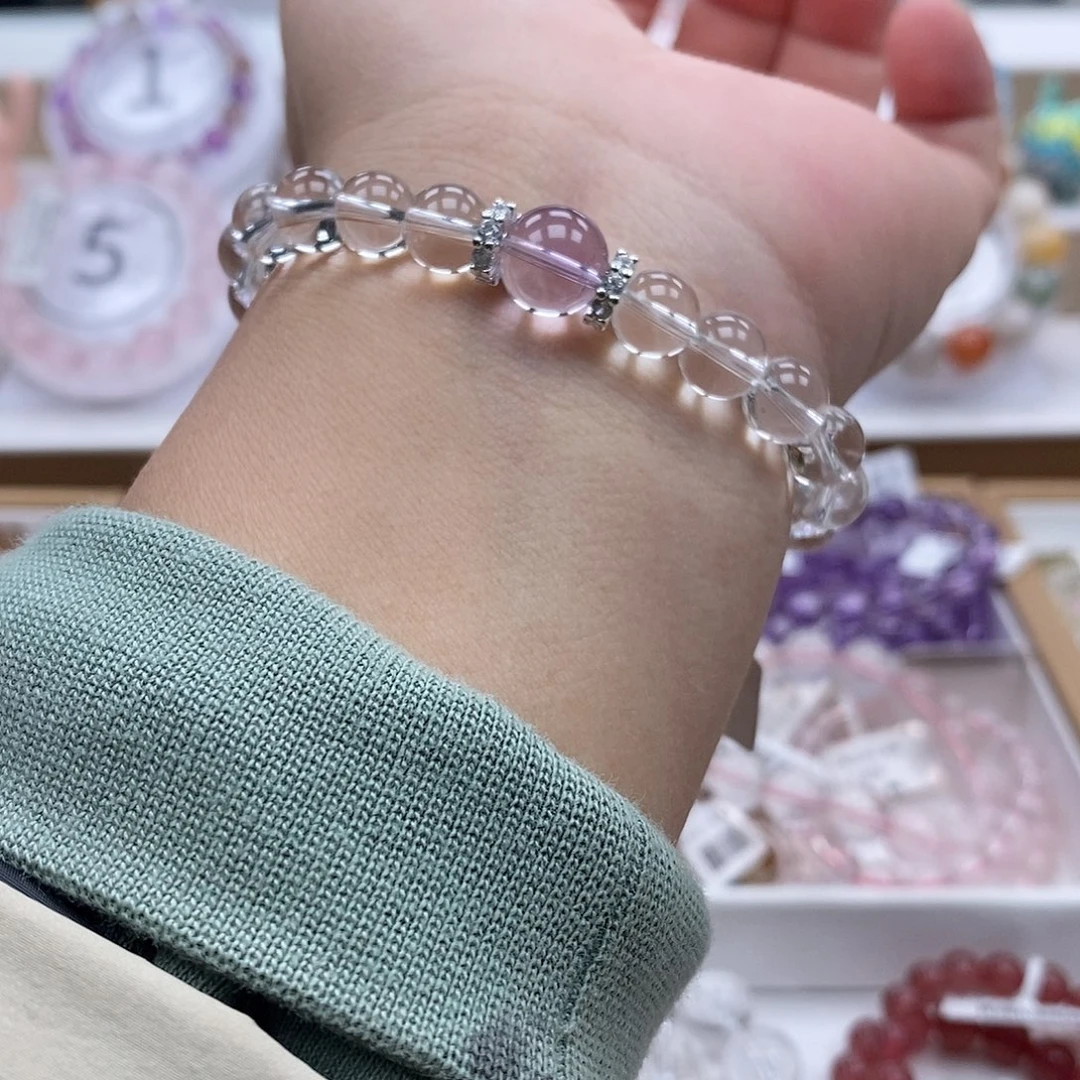 水晶手链未镶嵌白水晶