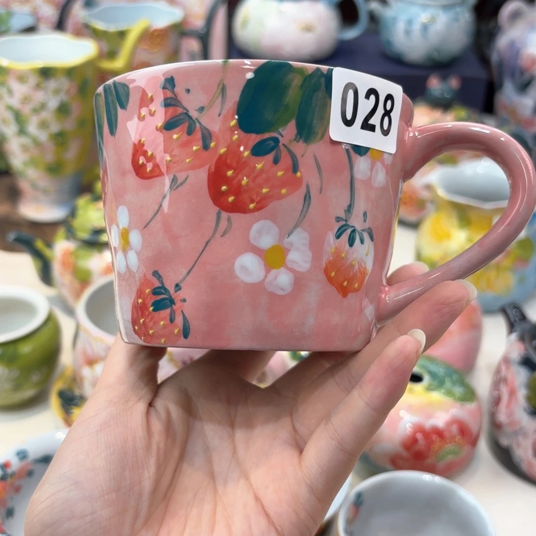 景德镇手绘高温釉下彩陶瓷茶具