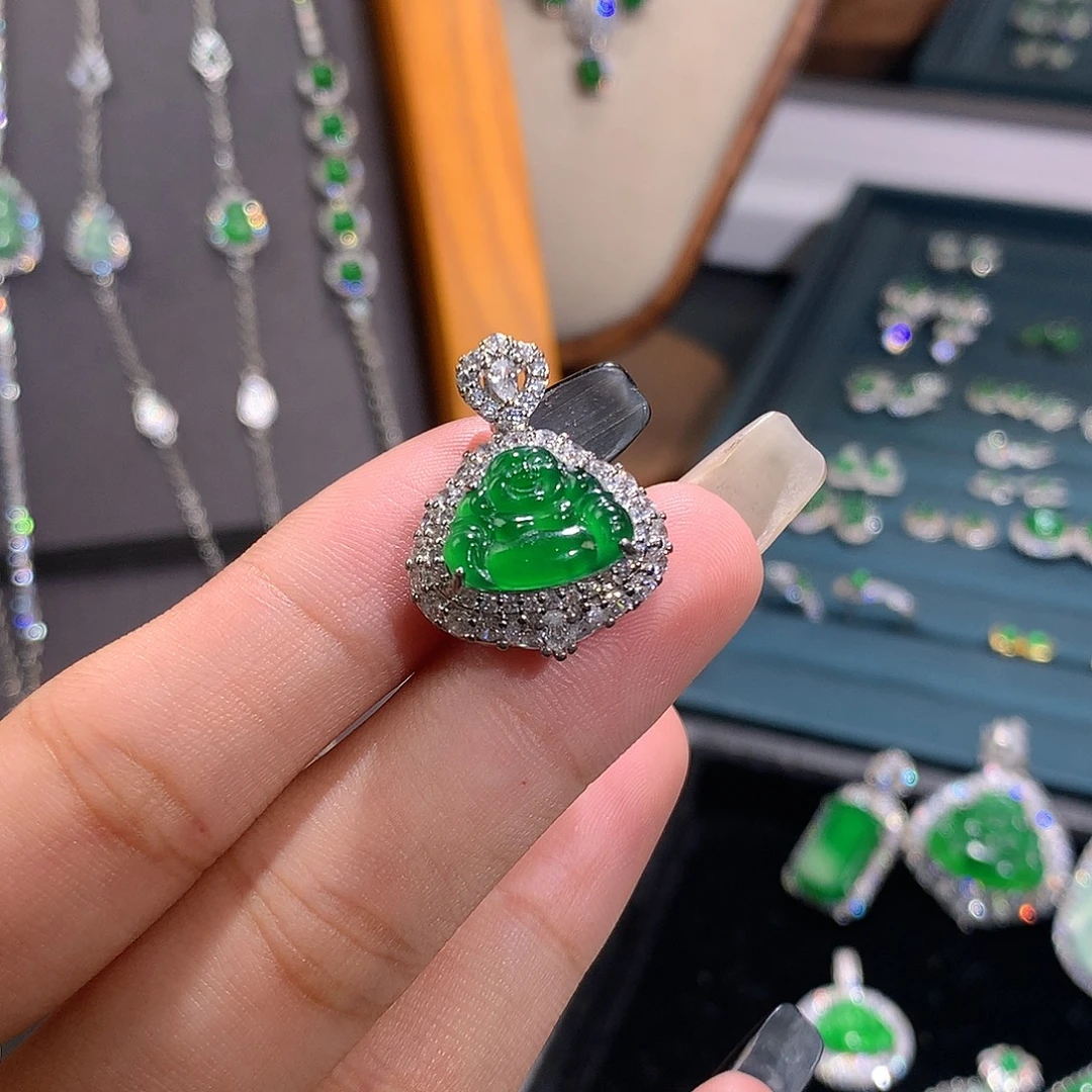 翡翠未镶嵌吊坠(不含链)