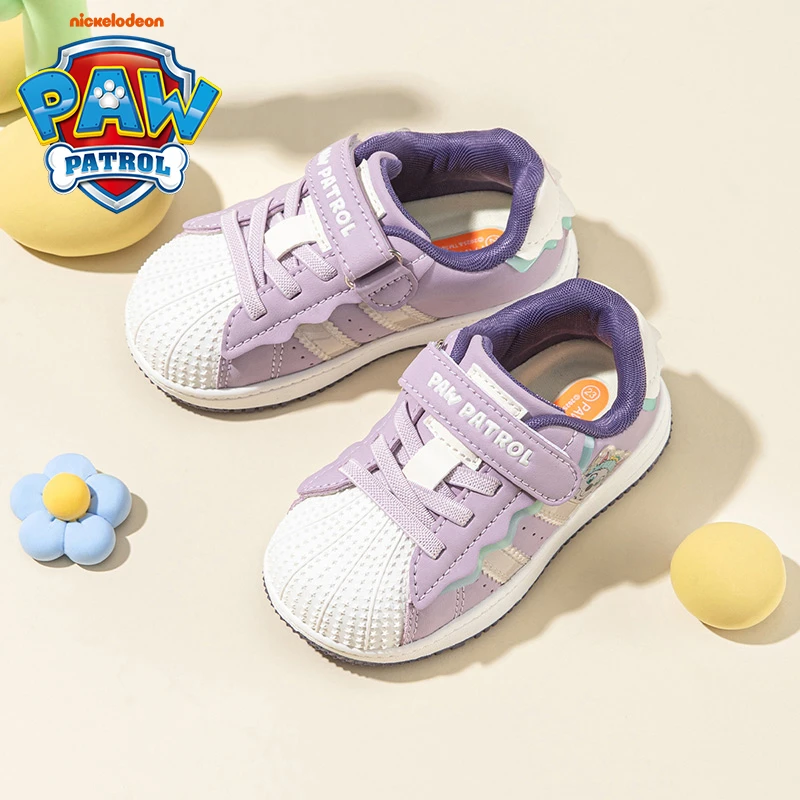 汪汪队童鞋小女孩贝壳头女童板鞋幼儿园室外防滑儿童运动鞋宝宝鞋