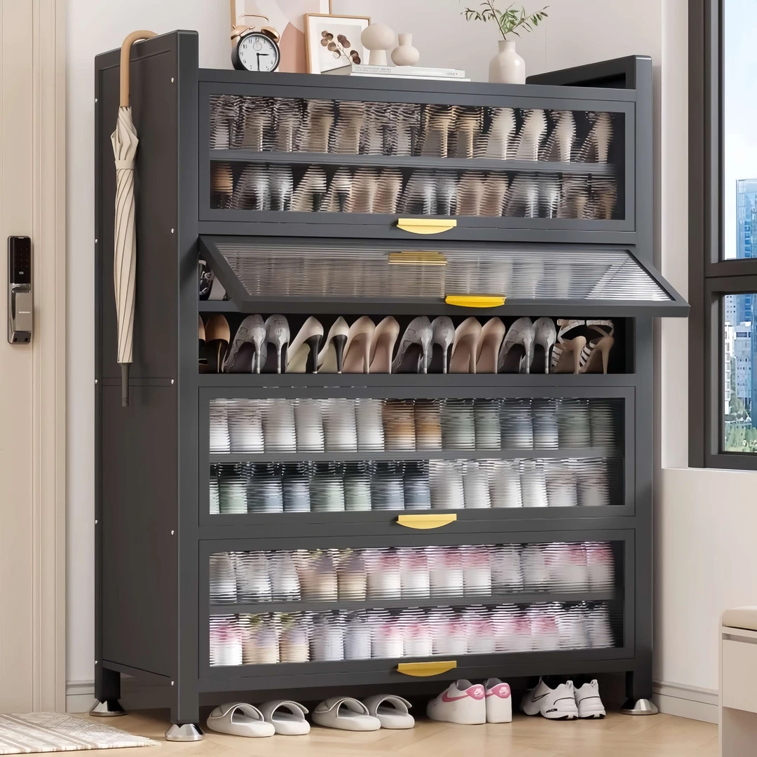 鞋架鞋柜简约大容量多层收纳柜鞋子收纳柜防尘多层客厅储物柜透明