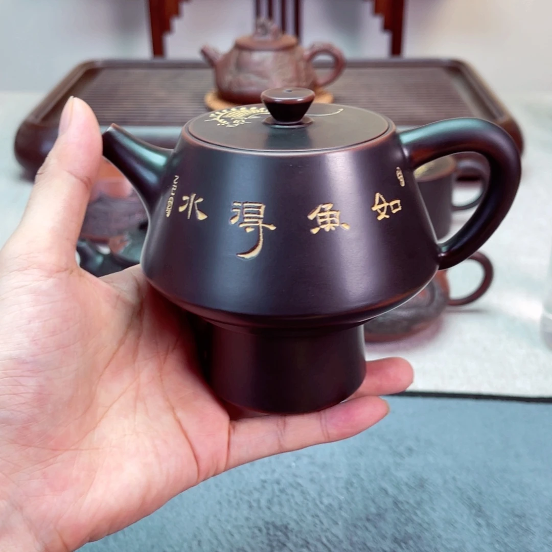 壶石瓢内盖220毫升壶