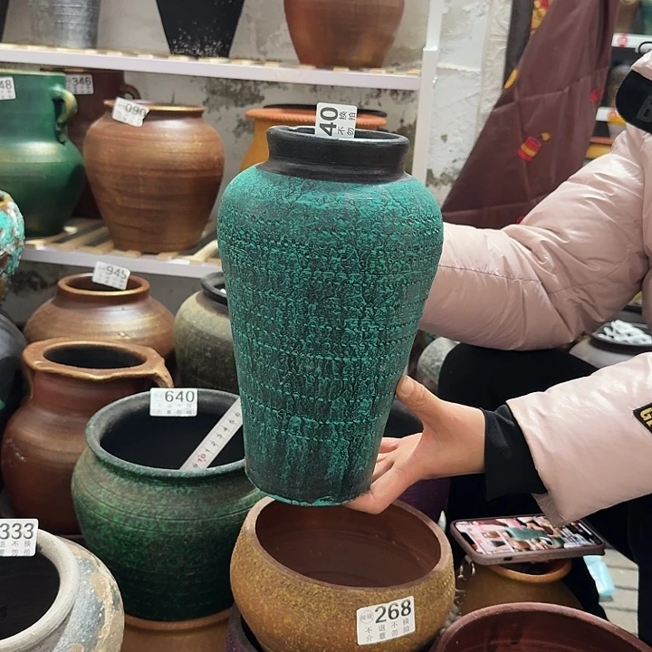 瑕疵绿色瓶440高度26口径10