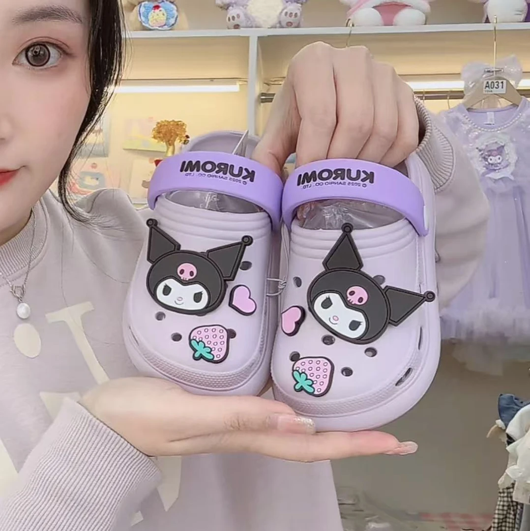 【谷谷家】三色卡通卡通洞洞拖鞋