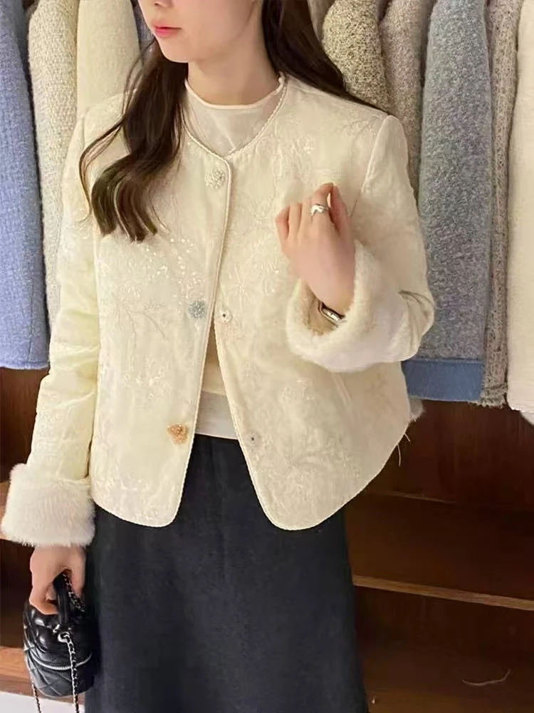 【丽鑫】56852新中式国风重工刺绣提花外套上衣