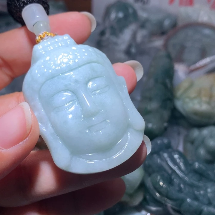 翡翠未镶嵌颈饰保真天然A货翡翠