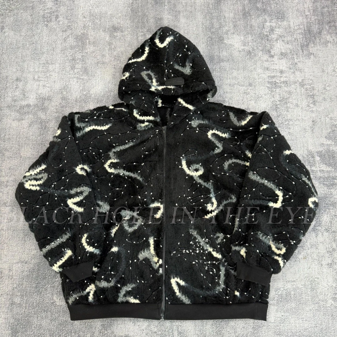 黑洞之眼第12季《烟花外套》定制超重磅短宽拉链卫衣 一件过冬冲他！