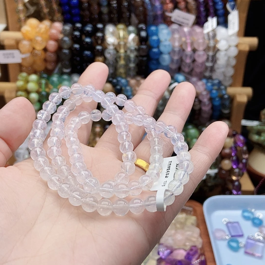 水晶手串未镶嵌瑾*蓝针6