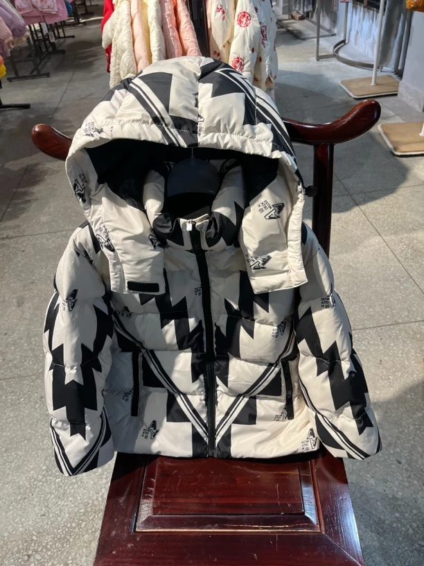misscoco潮童羽绒服2024男大童女大童加厚保暖潮酷羽绒外套83016